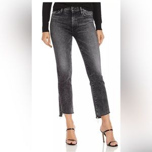 Charcoal Mother kick hem jeans